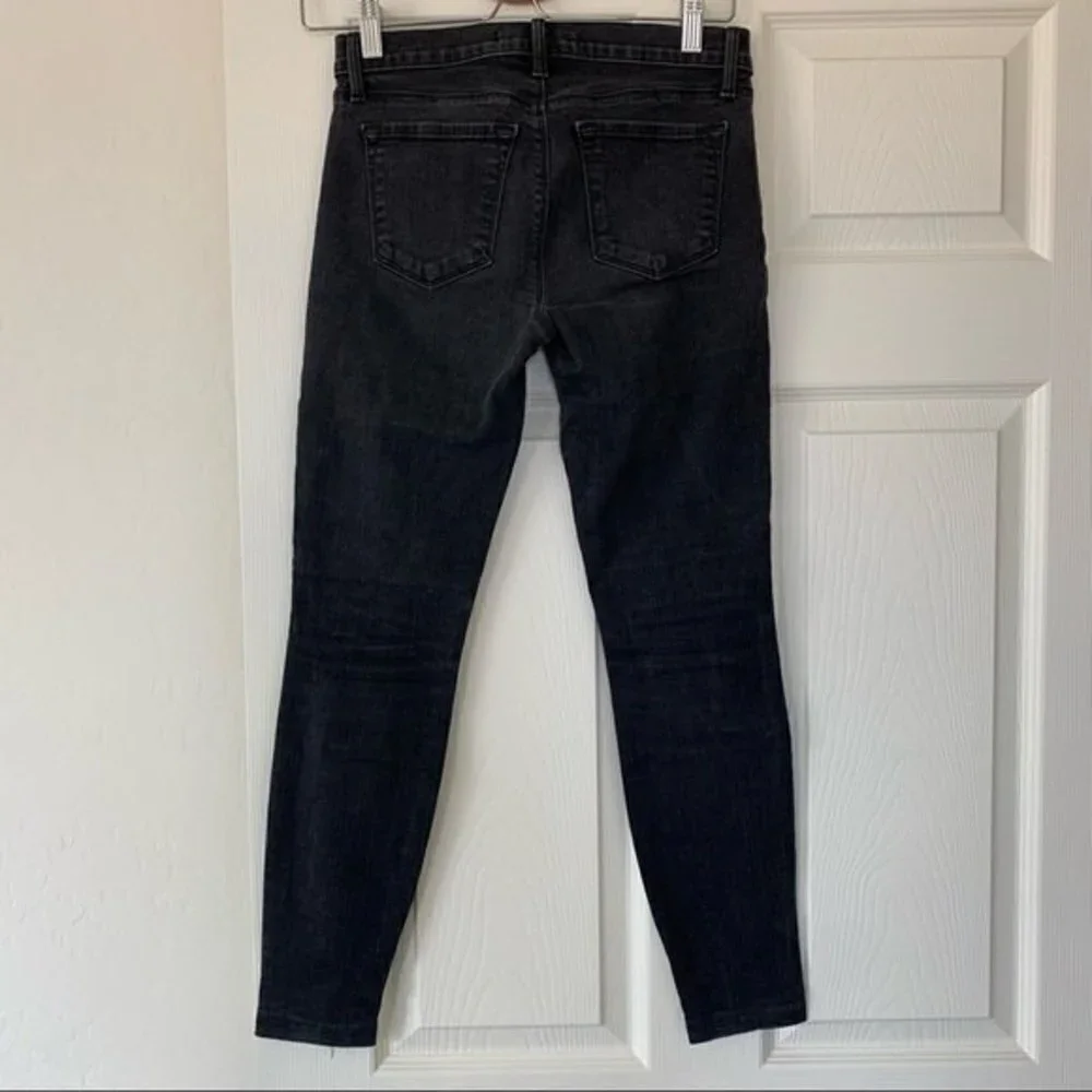 J Brand Vanity Faded Black Skinny Jeans Altered Inseam Size 26
